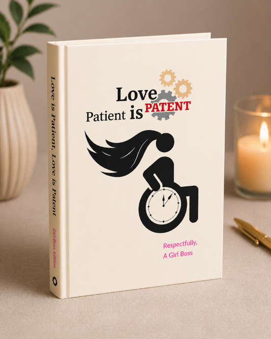 Love is Patient, Love is Patent - Girl Boss Edition (Wheelchair - Flowing Hair)